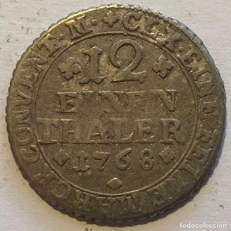 Monedas antiguas de Europa: 1/12 DE THALER 1768 BRUNSWICK-WOLFENBUTTEL