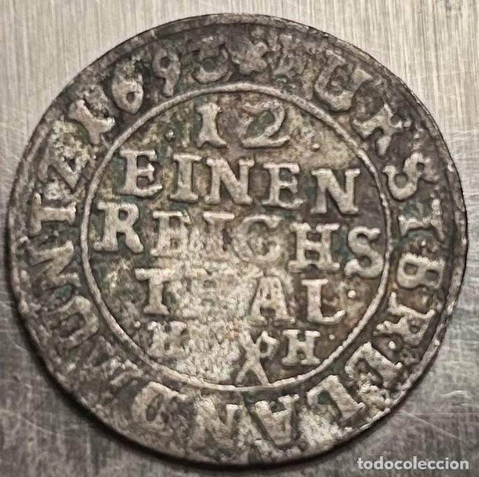 Monedas antiguas de Europa: 1/12 DE THALER 1693 BRUNSWICK-WOLFENBUTTEL