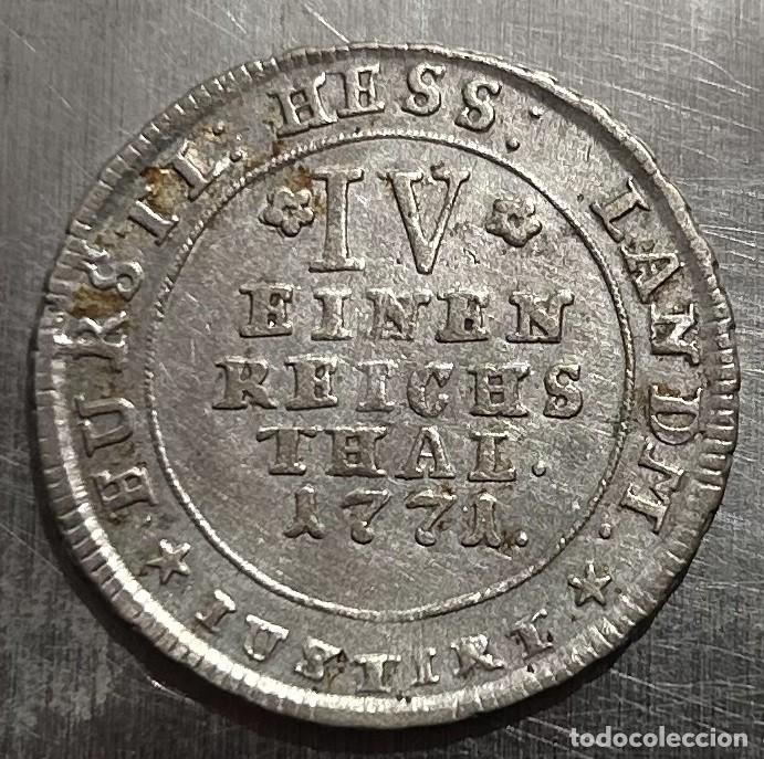 Monedas antiguas de Europa: 1/4 DE THALER 1771 HESSE-CASSEL