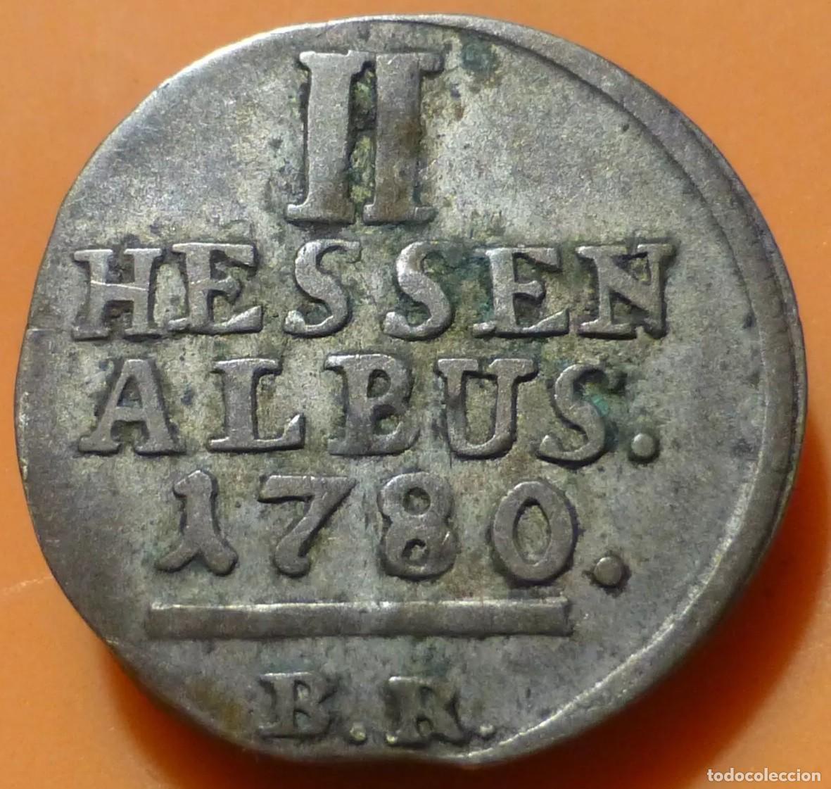 Monedas antiguas de Europa: 2 ALBUS 1780 HESSE-CASSEL