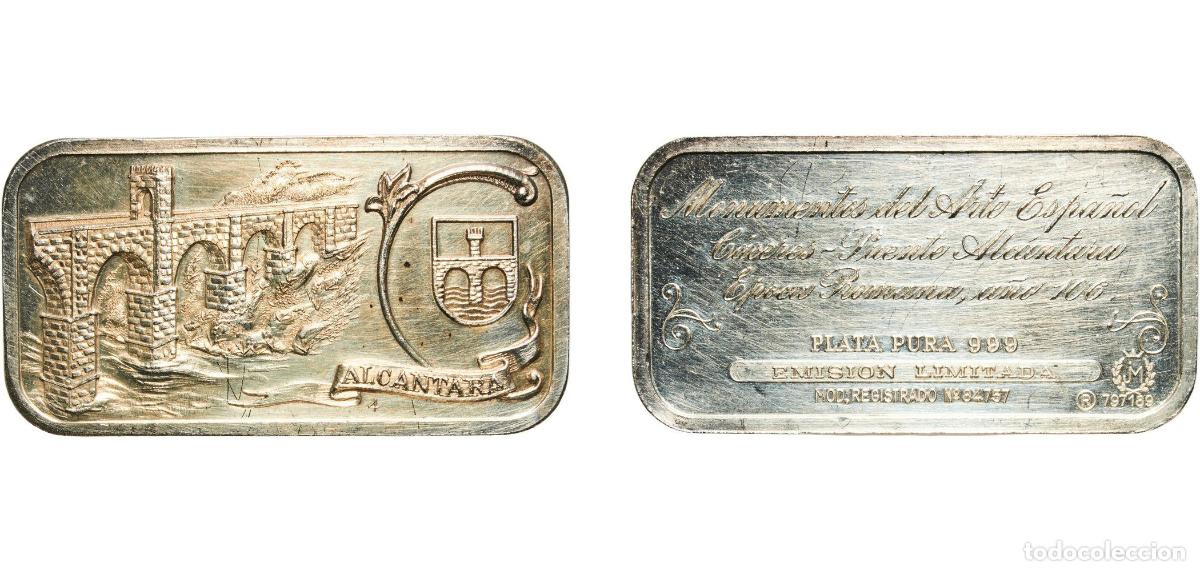 Monedas antiguas de Europa: Spain Kingdom ND Ingot - ALCANTARA Silver (.999) 27g AU