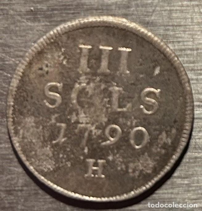 Monedas antiguas de Europa: 3 SOLES 1790 LUXEMBURGO