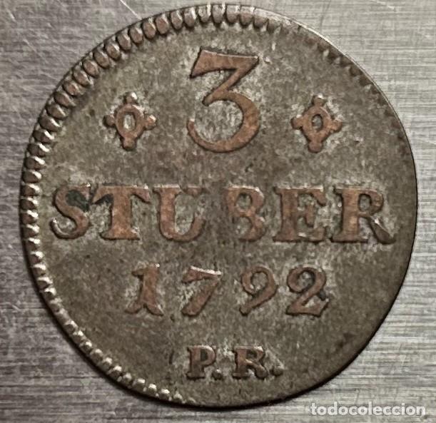 Monedas antiguas de Europa: 3 STUBER 1792 JULICH-BERG