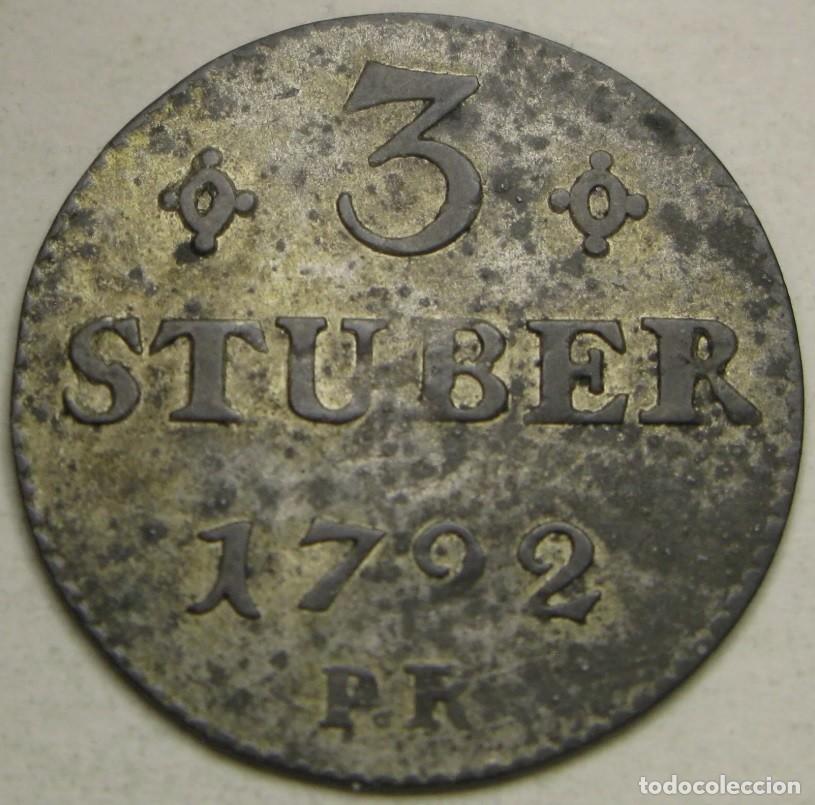 Monedas antiguas de Europa: 3 STUBER 1792 JULICH-BERG