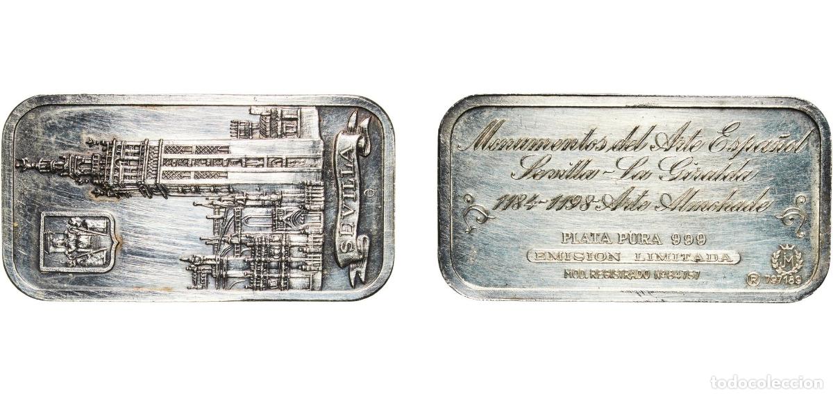 Monedas antiguas de Europa: Spain Kingdom ND Ingot - SEVILLA Silver (.999) 26.85g AU