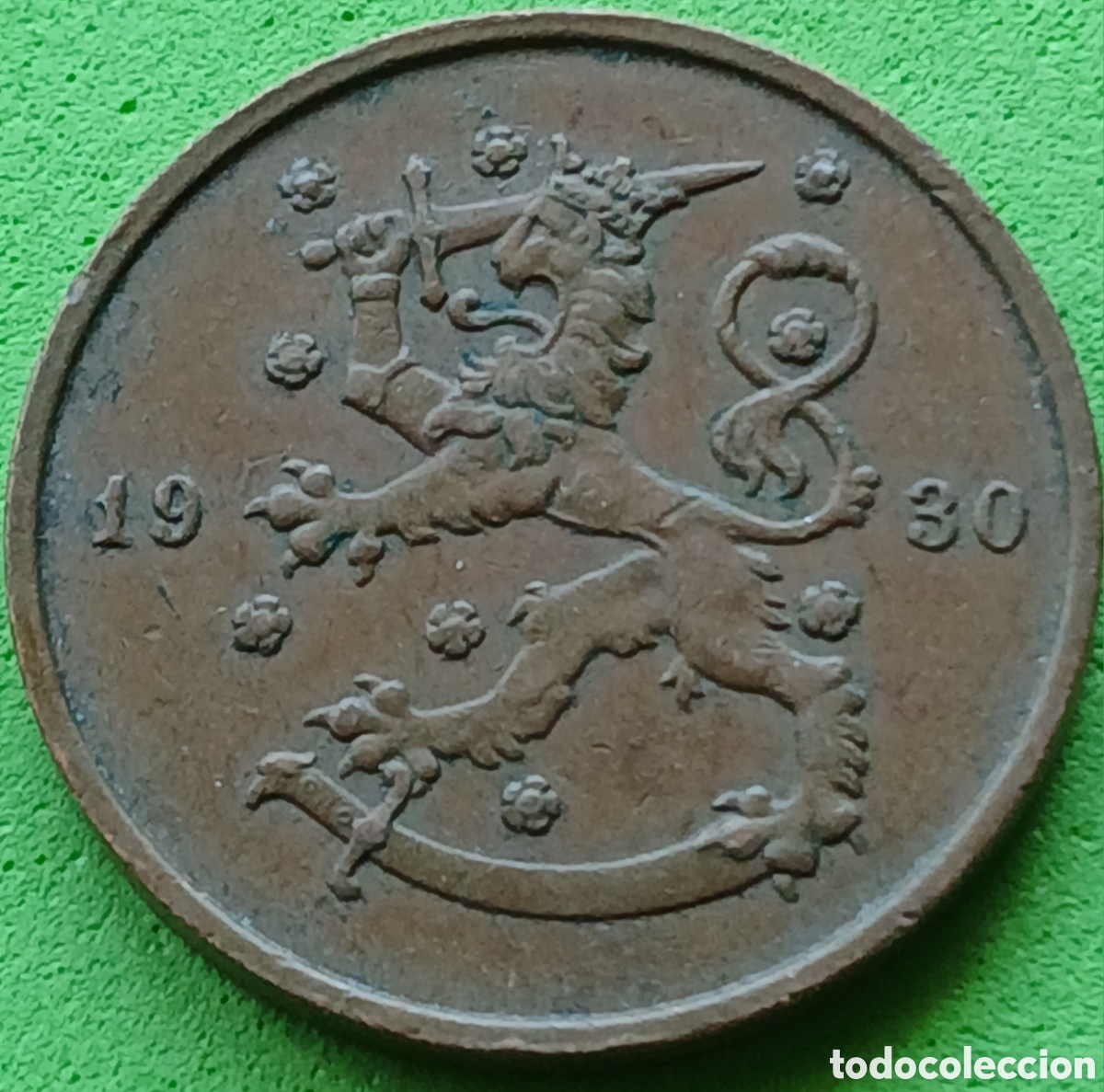 Monedas antiguas de Europa: Finlandia 10 pennia 1930 km#24 poco com&uacute;n