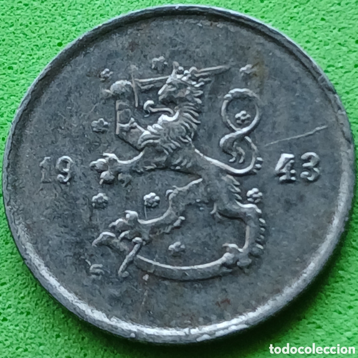 Monedas antiguas de Europa: Finlandia 25 pennia 1943 km#25b