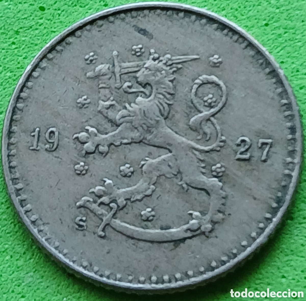 Monedas antiguas de Europa: Finlandia 25 pennia 1927 km#25 poco com&uacute;n