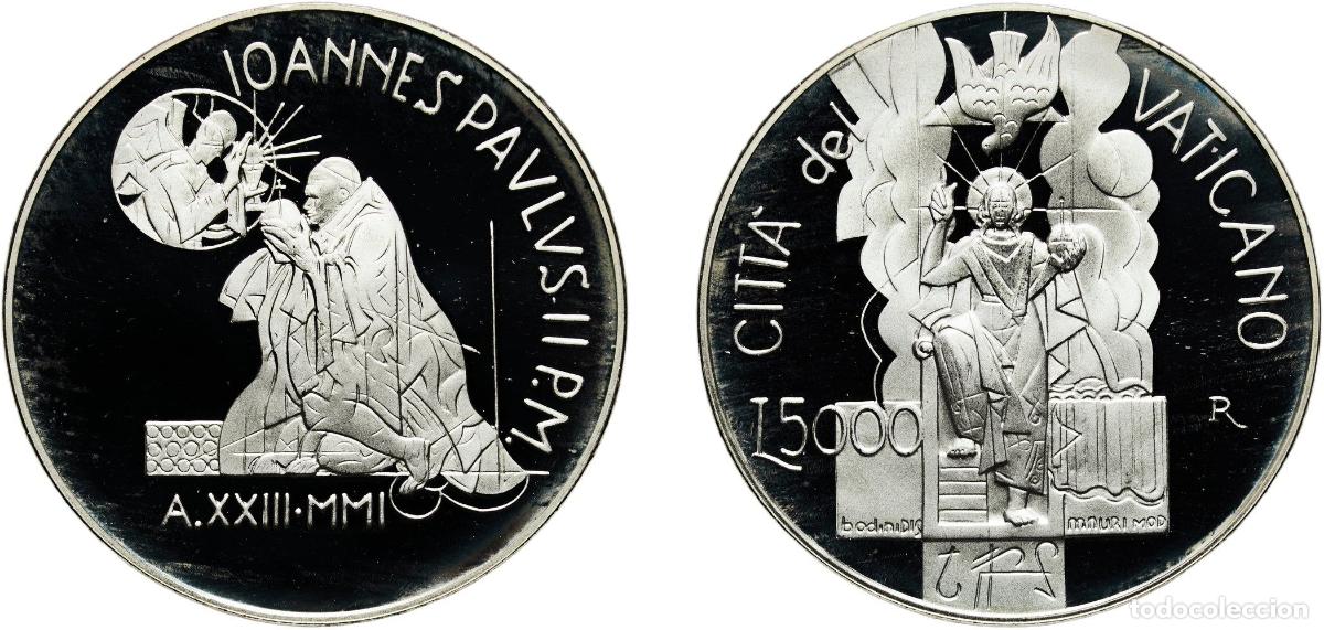 Monedas antiguas de Europa: Vatican City City State 2001 R 5000 Lire - John Paul II (Easter Sunday) Silver (.835) (16000) 17.96