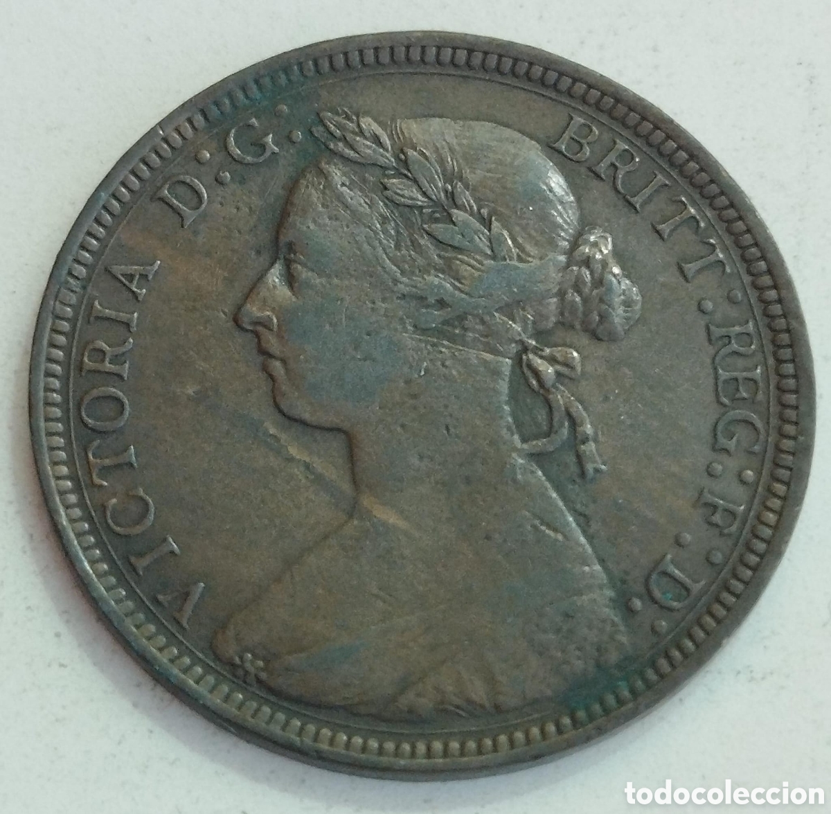 Monedas antiguas de Europa: Moneda Medio Penique Reina Victoria 1893 - Half Penny