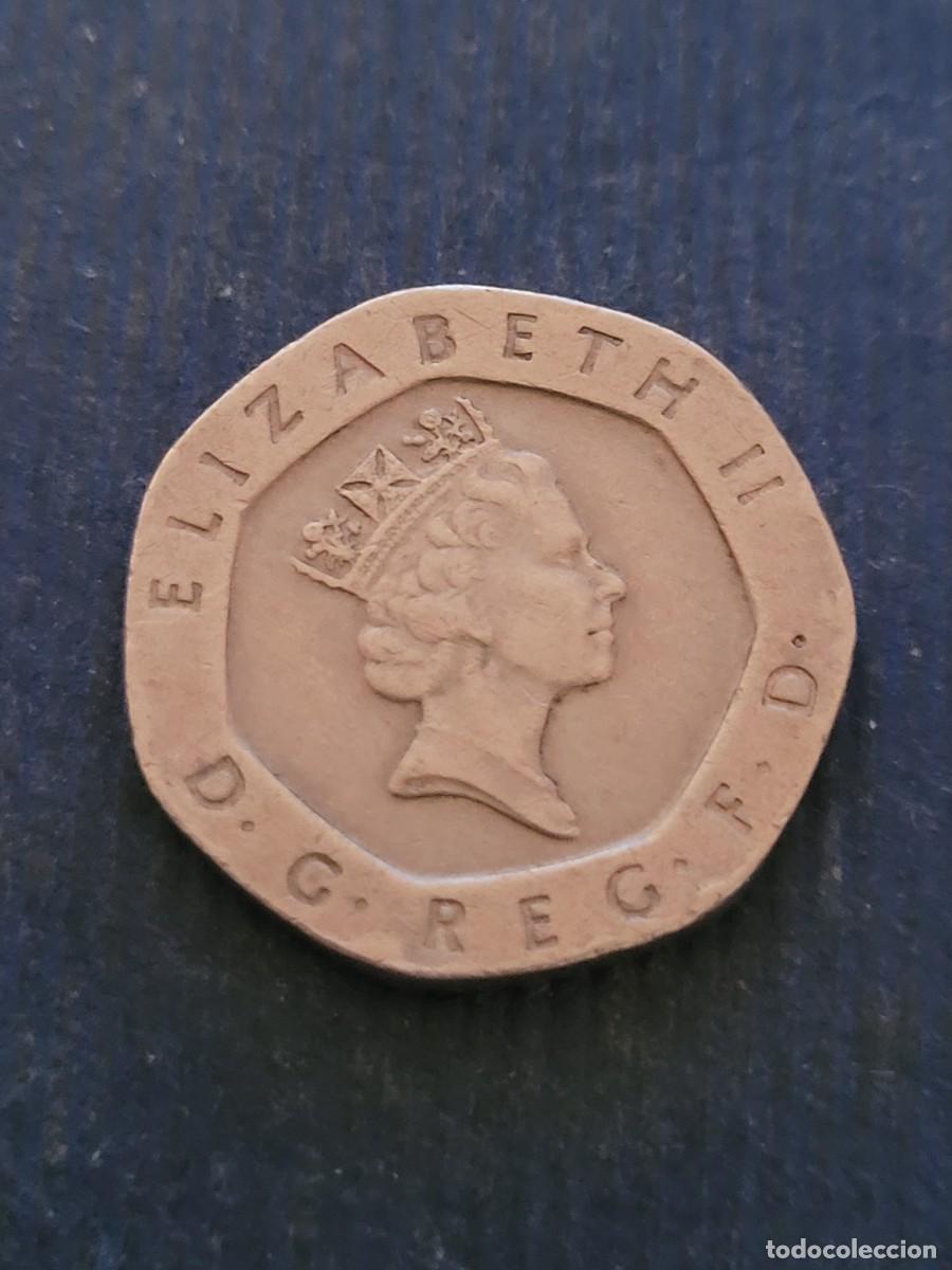 Monedas antiguas de Europa: Moneda 20 peniques 1996 Reino Unido