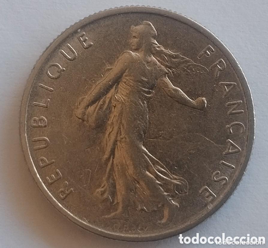 Monedas antiguas de Europa: MONEDA DE FRANCIA DE 1/2 FRANCO 1965 (FOTO)