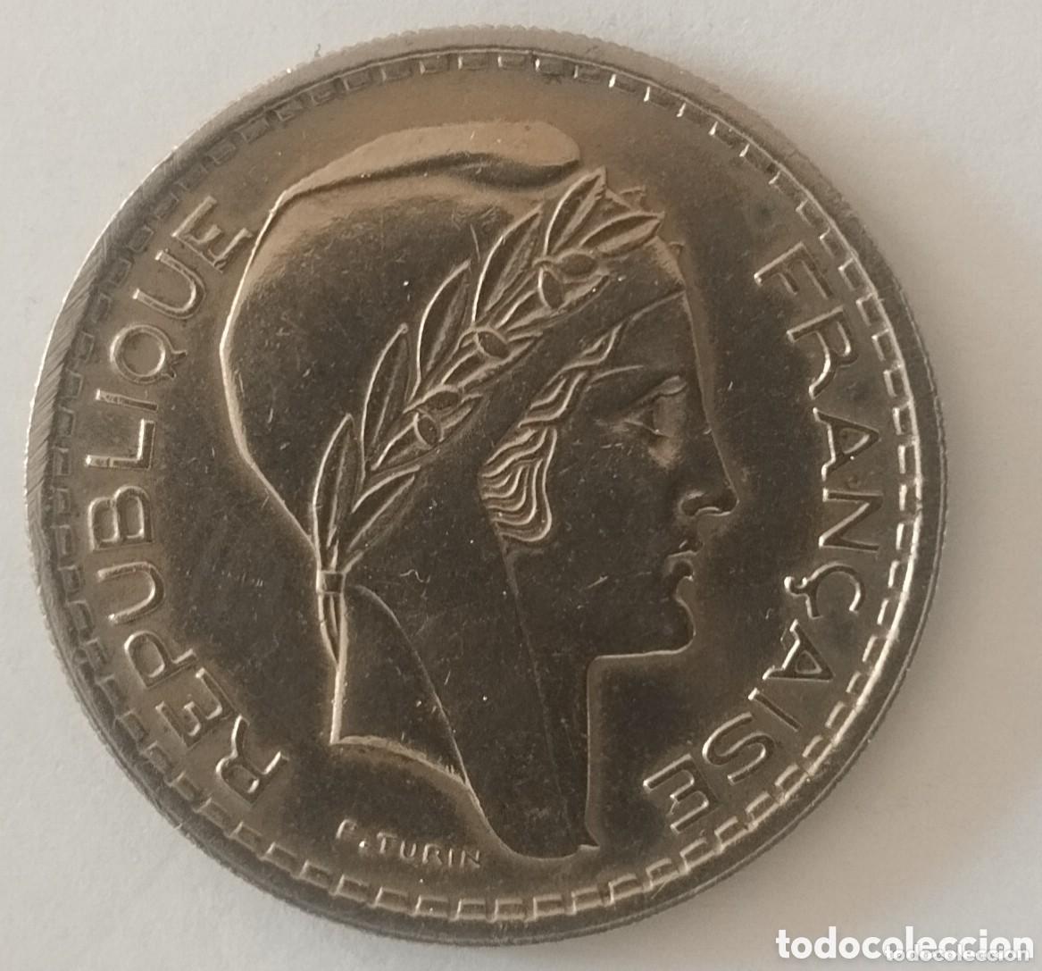 Monedas antiguas de Europa: MONEDA DE FRANCIA DE 10 FRANCOS 1947 (FOTO)