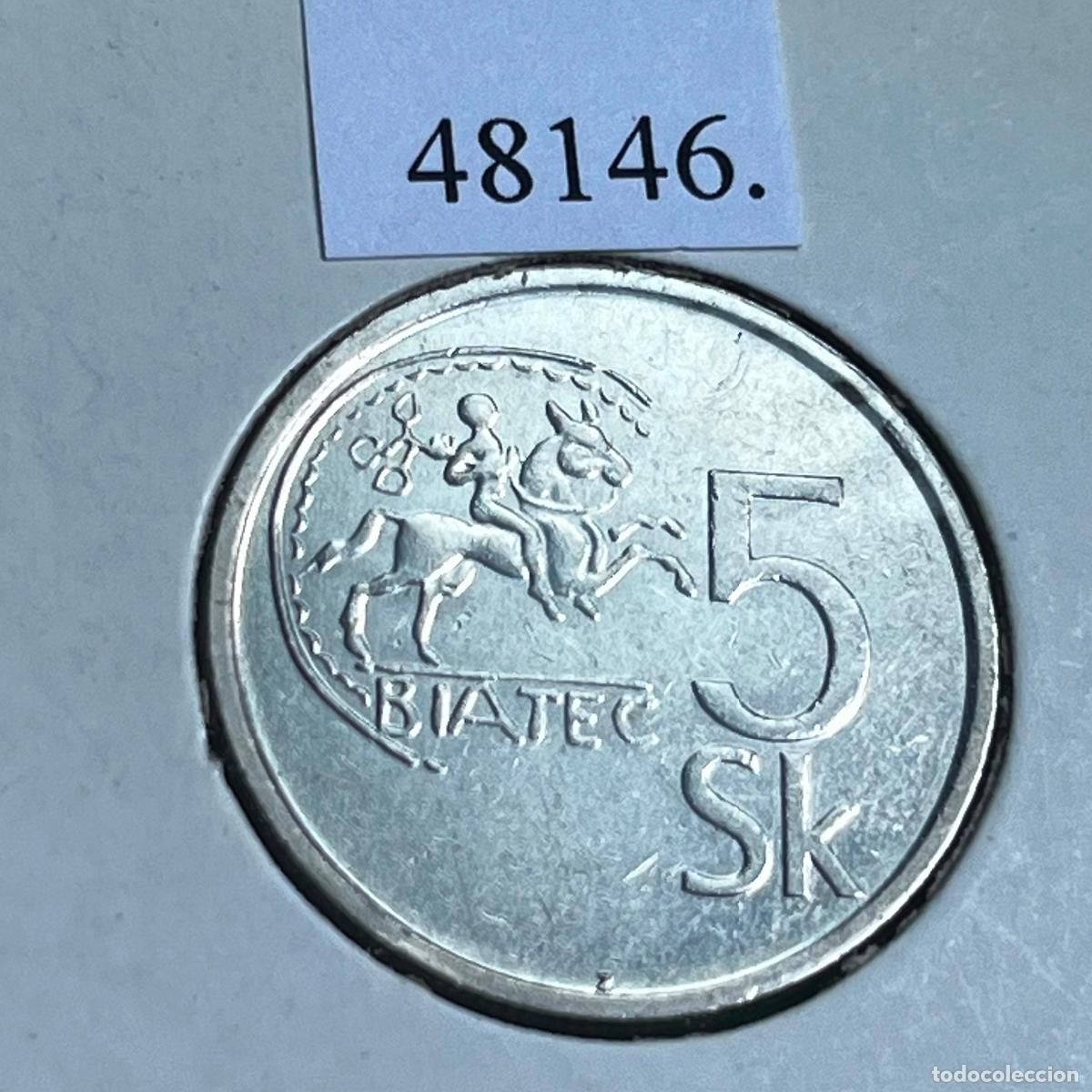 Monedas antiguas de Europa: Eslovaquia 1993 , 5 coronas