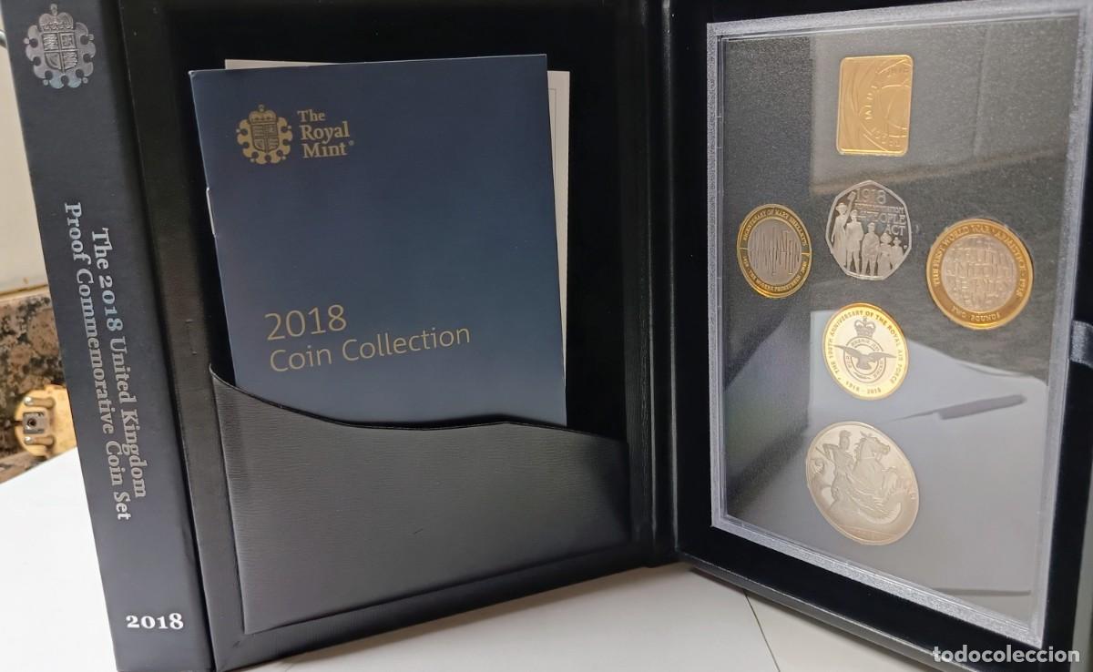 Monedas antiguas de Europa: GRAN BRETA&Ntilde;A. UK. SET EN ESTUCHE DE LUJO 2018 PROOF. 5 MONEDAS COMMEMORATIVAS. EDICI&Oacute;N LIMITADA.
