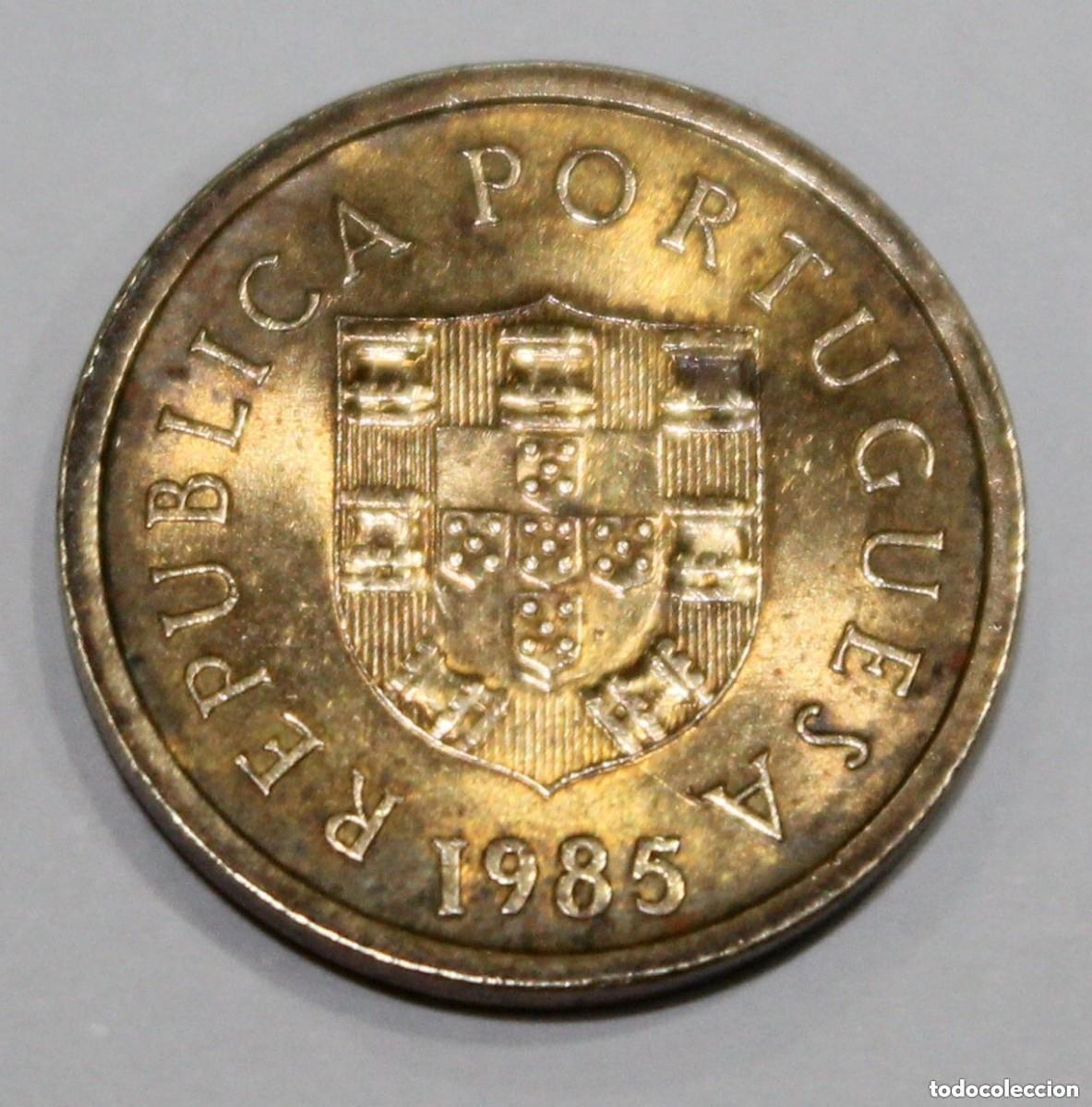 Monedas antiguas de Europa: MONEDA DE PORTUGAL 1 ESCUDO 1985 (FOTO)