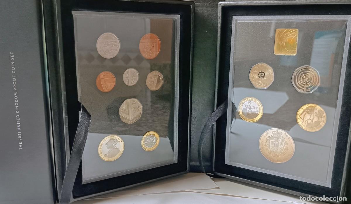 Monedas antiguas de Europa: GRAN BRETA&Ntilde;A. UK. SET EN ESTUCHE DE LUJO 2021 PROOF. 13 MONEDAS. EDICI&Oacute;N LIMITADA.