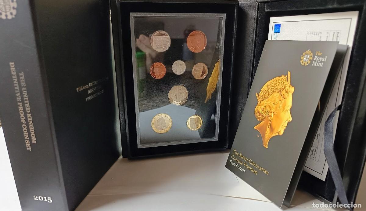 Monedas antiguas de Europa: GRAN BRETA&Ntilde;A. UK. SET EN ESTUCHE DE LUJO 2015 8 MONEDAS. EDICI&Oacute;N LIMITADA.