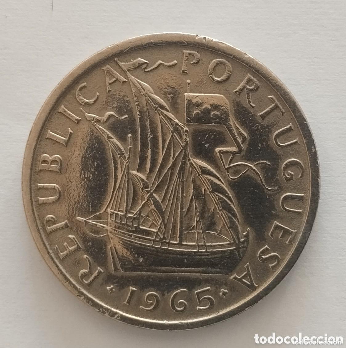 Monedas antiguas de Europa: MONEDA DE PORTUGAL 5 ESCUDOS 1965 (FOTO)