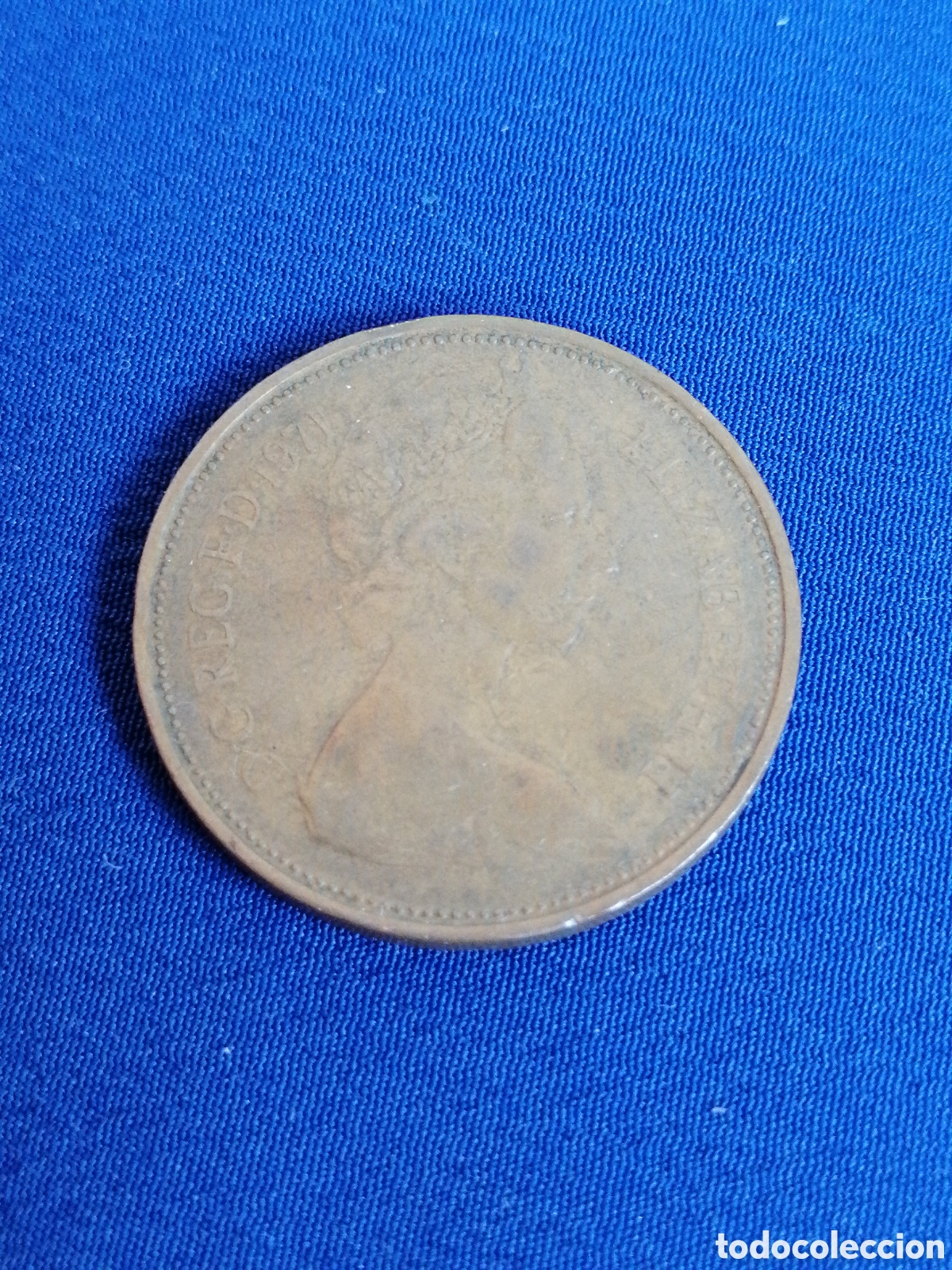 Monedas antiguas de Europa: INGLATERRA NEW PENCE MONEDA