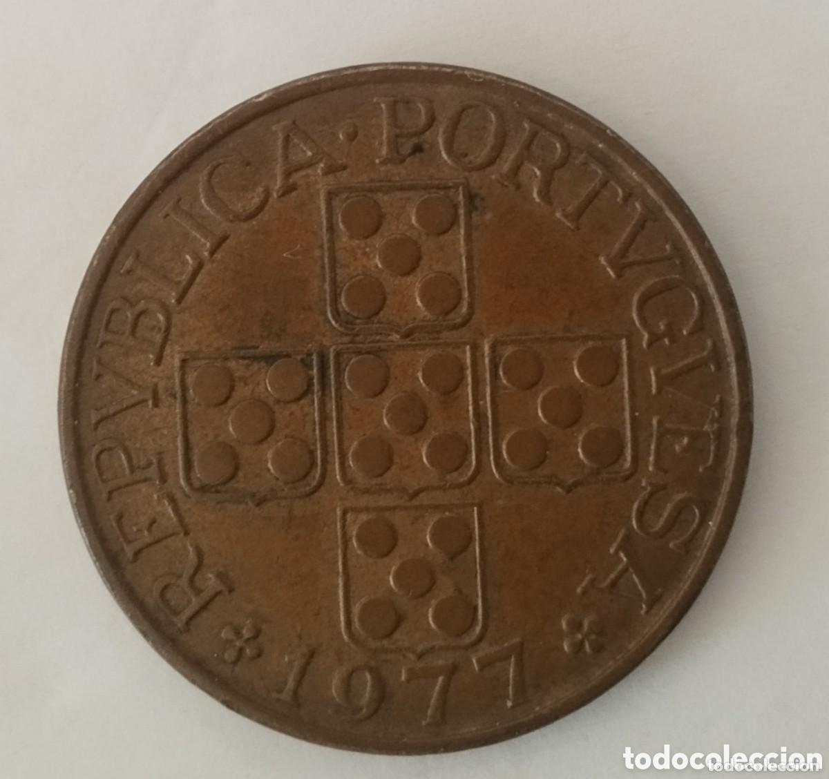 Monedas antiguas de Europa: MONEDA DE PORTUGAL 1 ESCUDO 1977 (FOTO)