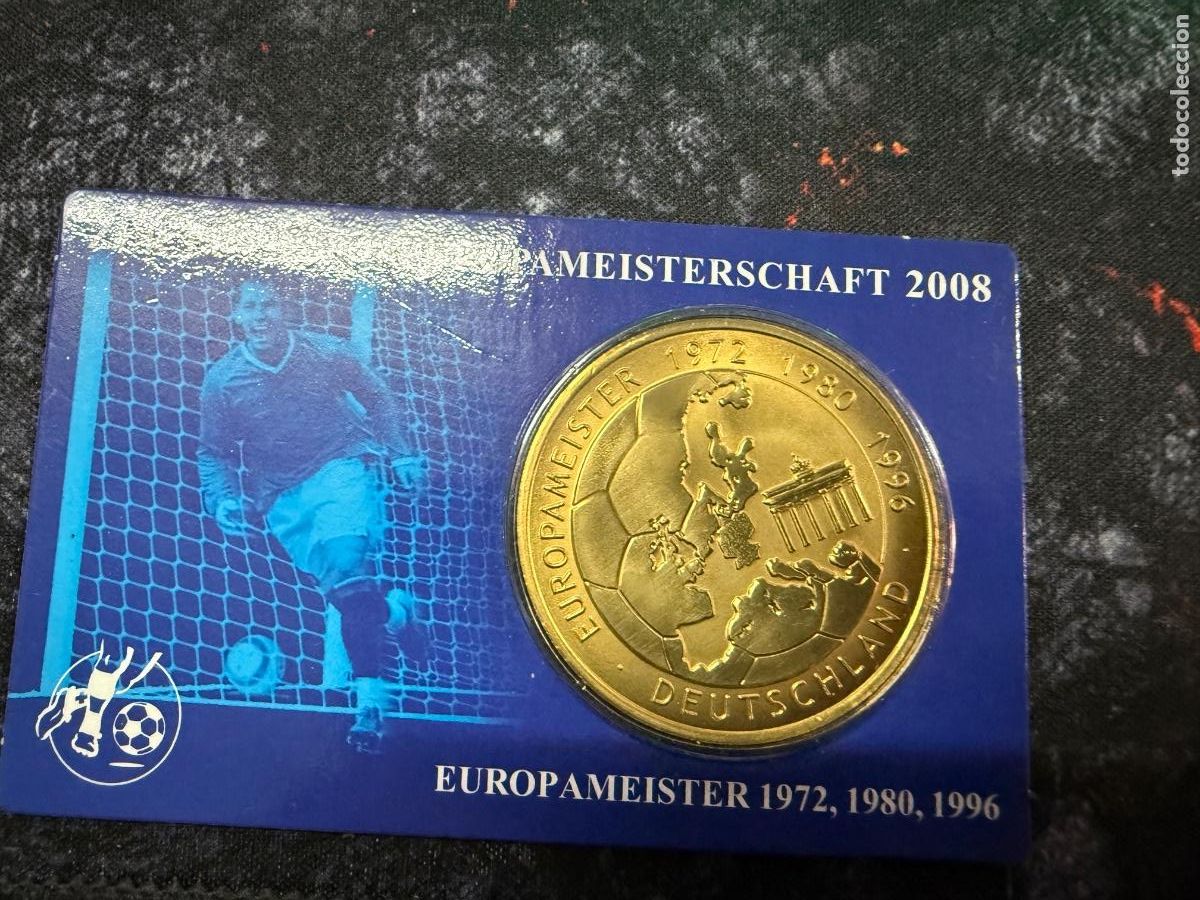 Monedas antiguas de Europa: MEDALLA CONMEMORATIVA UEFA EURO 2008 &ndash; ALEMANIA, CAMPEONA HIST&Oacute;RICA | EDICI&Oacute;N ESPECIAL EN BL&Iacute;STER