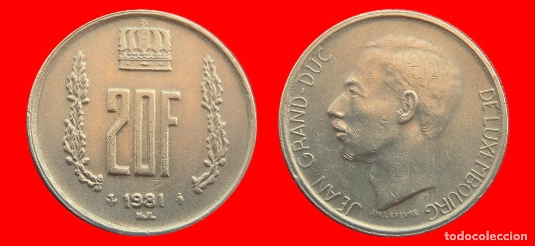 Monedas antiguas de Europa: 20 FRANCOS 1981 LUXEMBURGO-152174