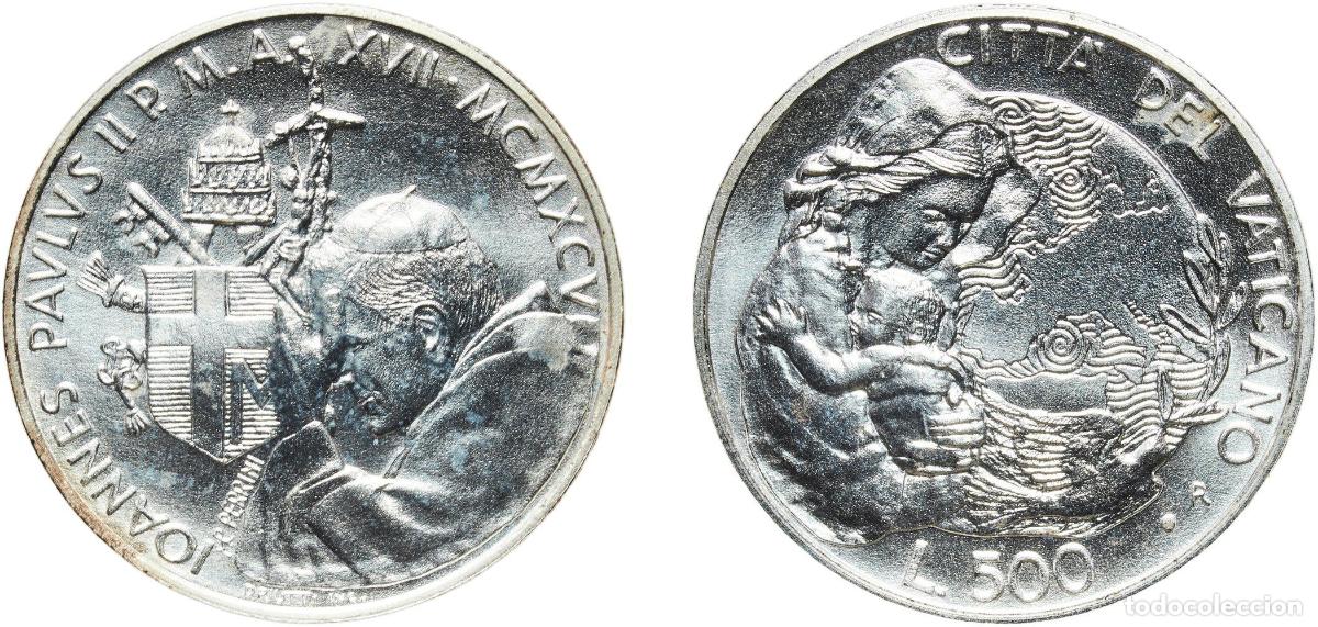 Monedas antiguas de Europa: Vatican City City State 1995 R 500 Lire - Ioannes Paulus II (International Woman Year) Silver (.835