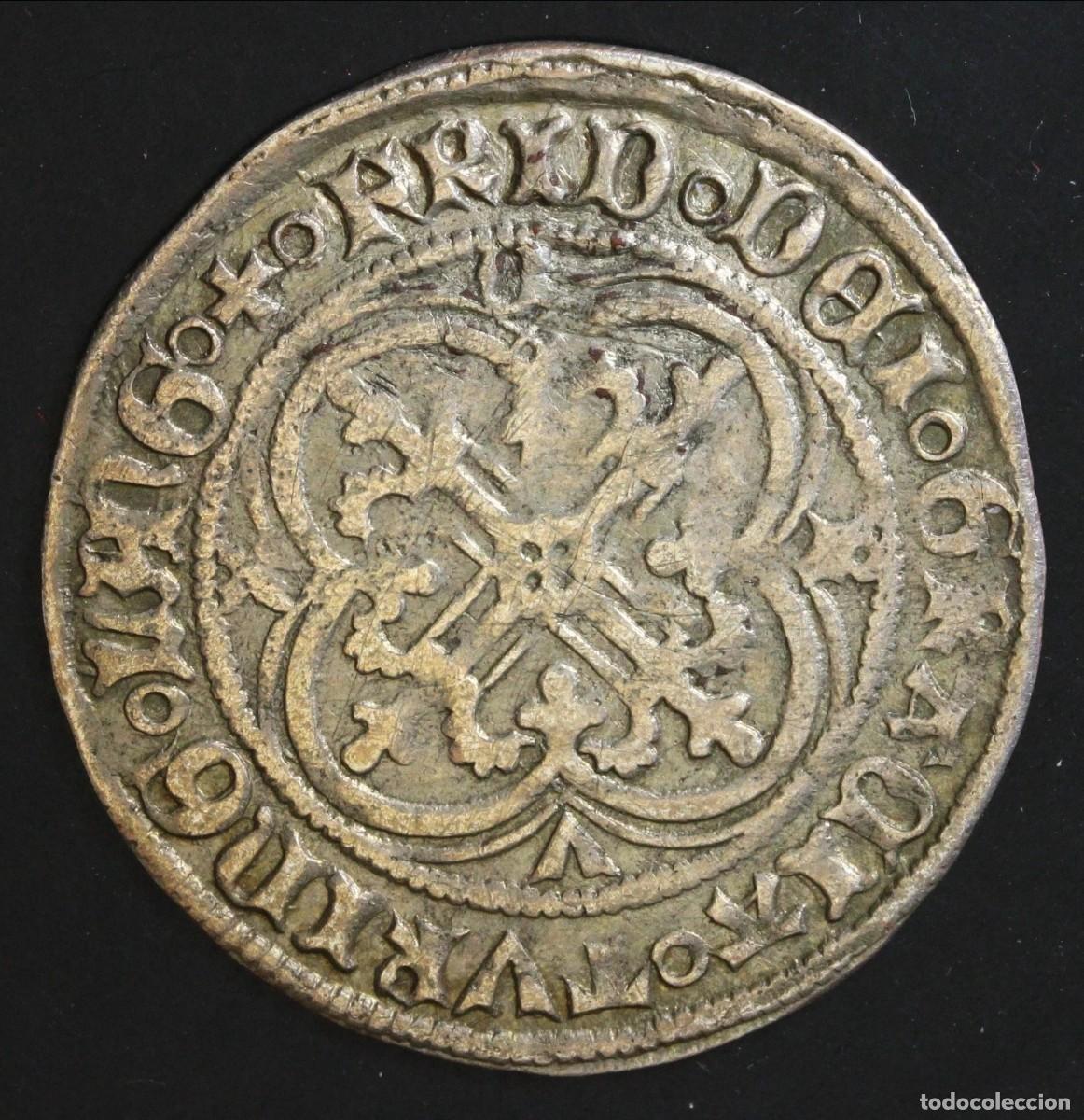 Monedas antiguas de Europa: SCHILDGROSCHEN 1425-1428 SAJONIA. FEDERICO I. CECA GOTHA. 2,81 GR