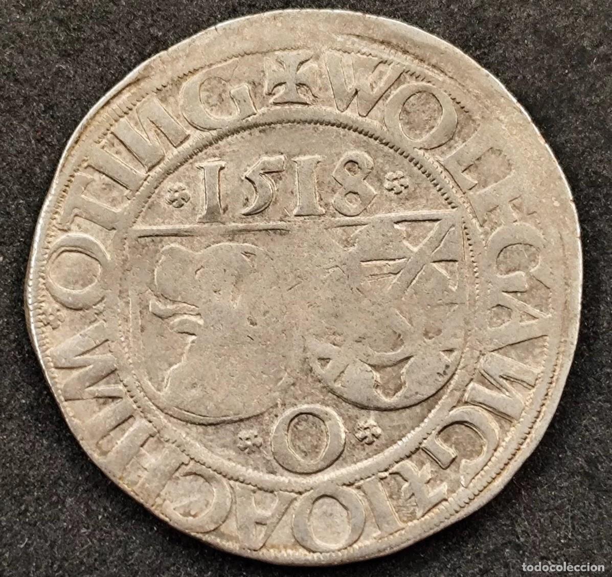 Monedas antiguas de Europa: BATZEN 1518 CONDADO DE OETTINGEN
