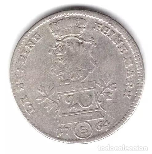 Monedas antiguas de Europa: 20 KREUZER 1764 BRANDENBURGO-ANSBACH