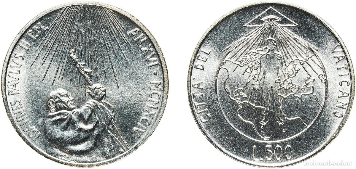 Monedas antiguas de Europa: Vatican City City State 1994 500 Lire - Ioannes Paulus II (Veritatis Splendor) Silver (.835) Rome M