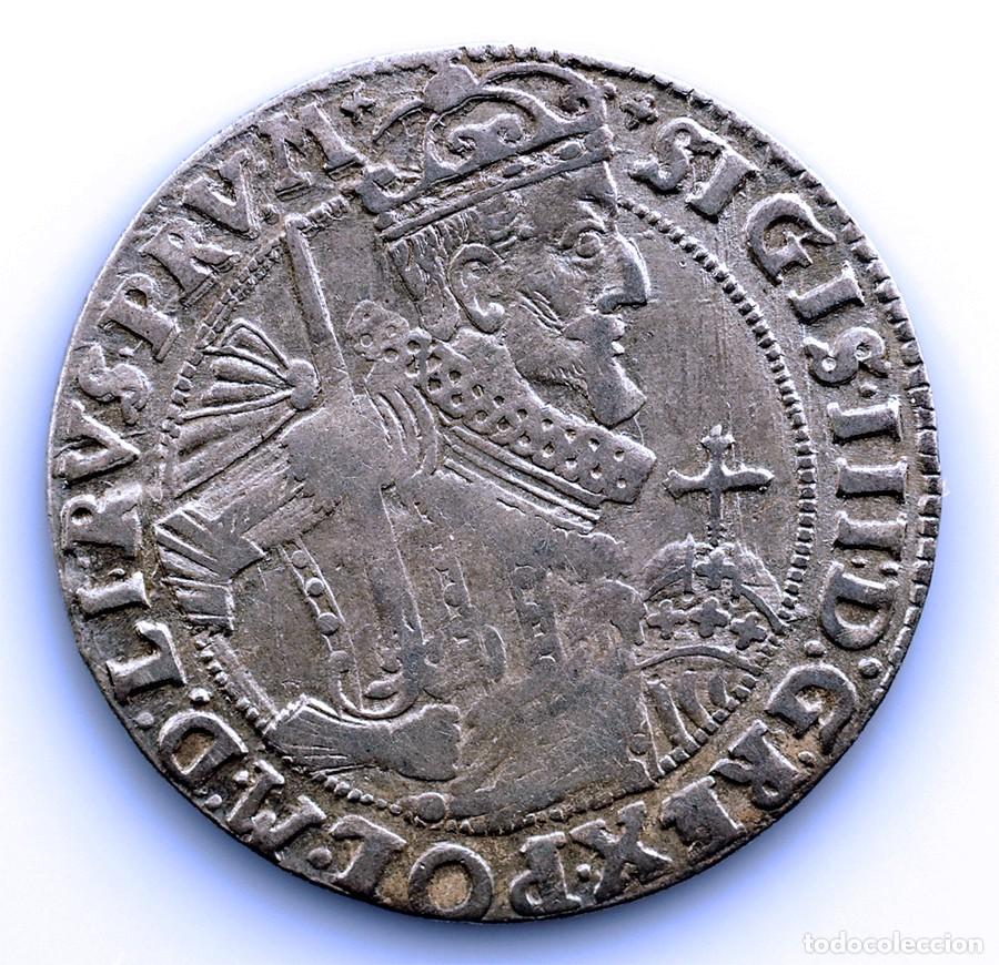 Monedas antiguas de Europa: SC. Polonia. Segismundo III, 18 groschen 1624. Bydgoszcz. EBC-/XF- Plata 6,5 g.