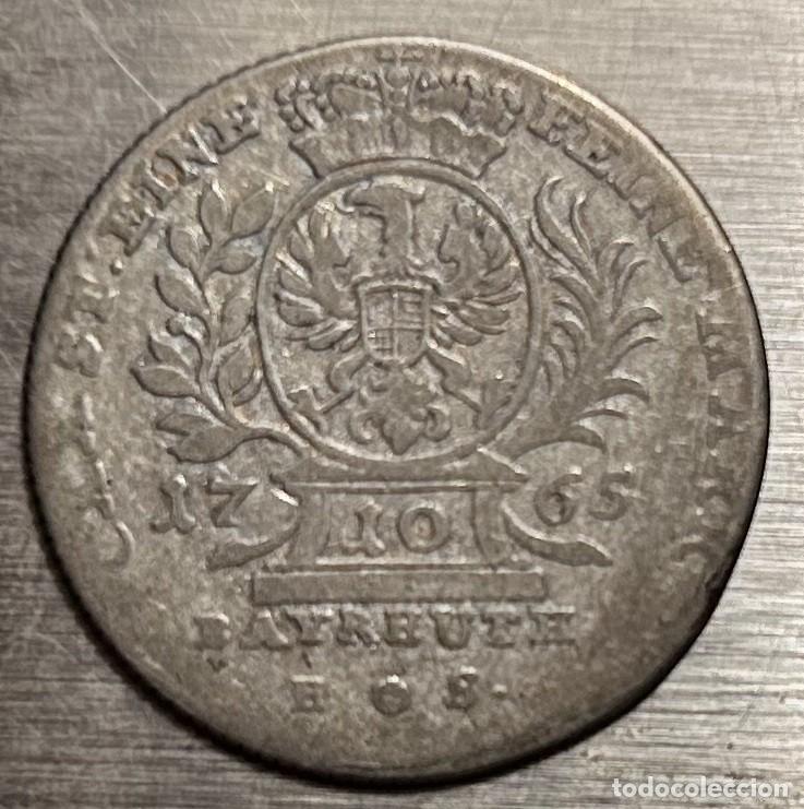 Monedas antiguas de Europa: 10 KREUZER 1765 BRANDENBURGO-BAYREUTH