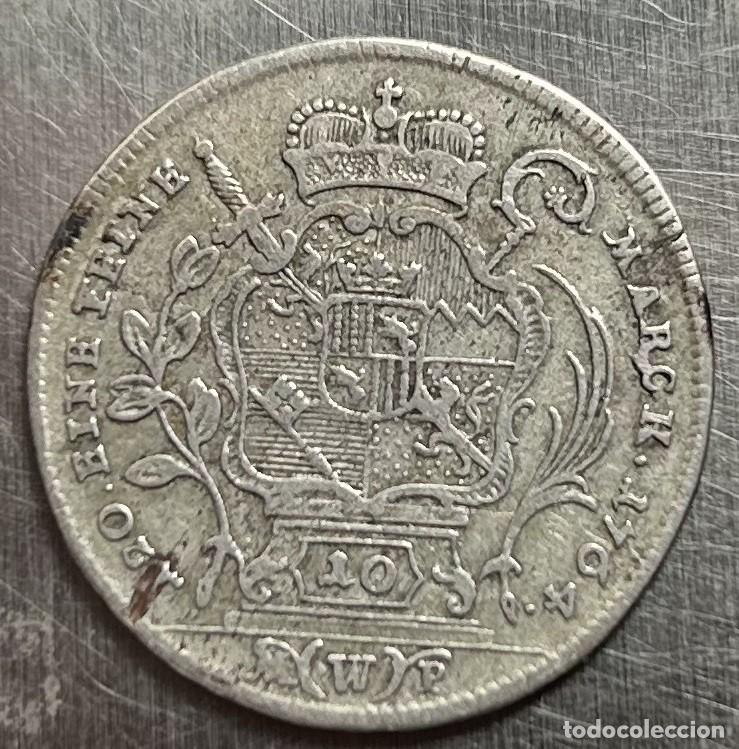 Monedas antiguas de Europa: 10 KREUZER 1764 WURZBURGO