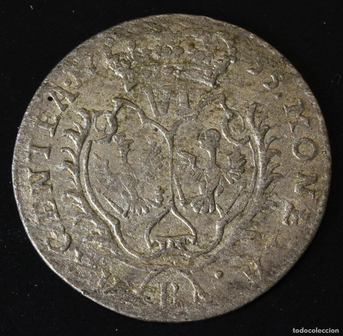 Monedas antiguas de Europa: 6 KREUZER 1755 PRUSIA (PARA SILESIA)