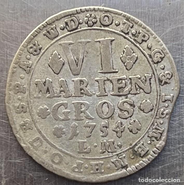 Monedas antiguas de Europa: 6 MARIENGROSCHEN 1754 MUNSTER