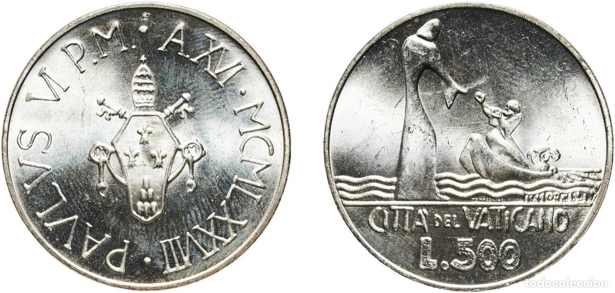 Monedas antiguas de Europa: Vatican City City State 1978 500 Lire - Pavlvs VI Silver (.835) (145000) 11.04g UNC KM 139 Berman