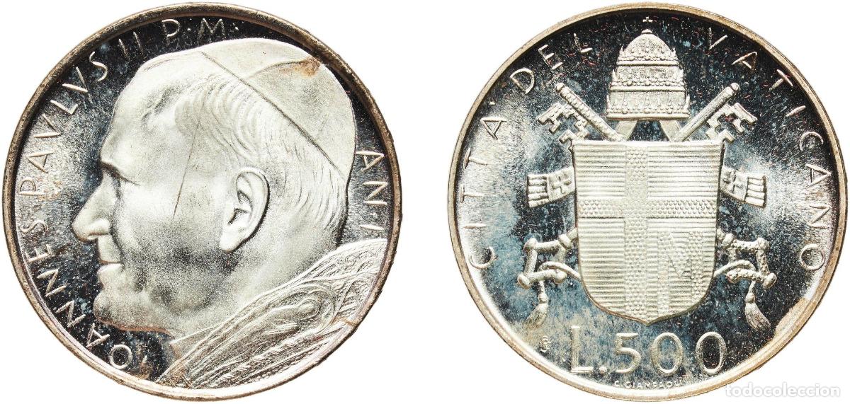 Monedas antiguas de Europa: Vatican City City State 1979 IPZS 500 Lire - Ioannes Pavlvs II Silver (.835) (170000) 11.04g BU KM