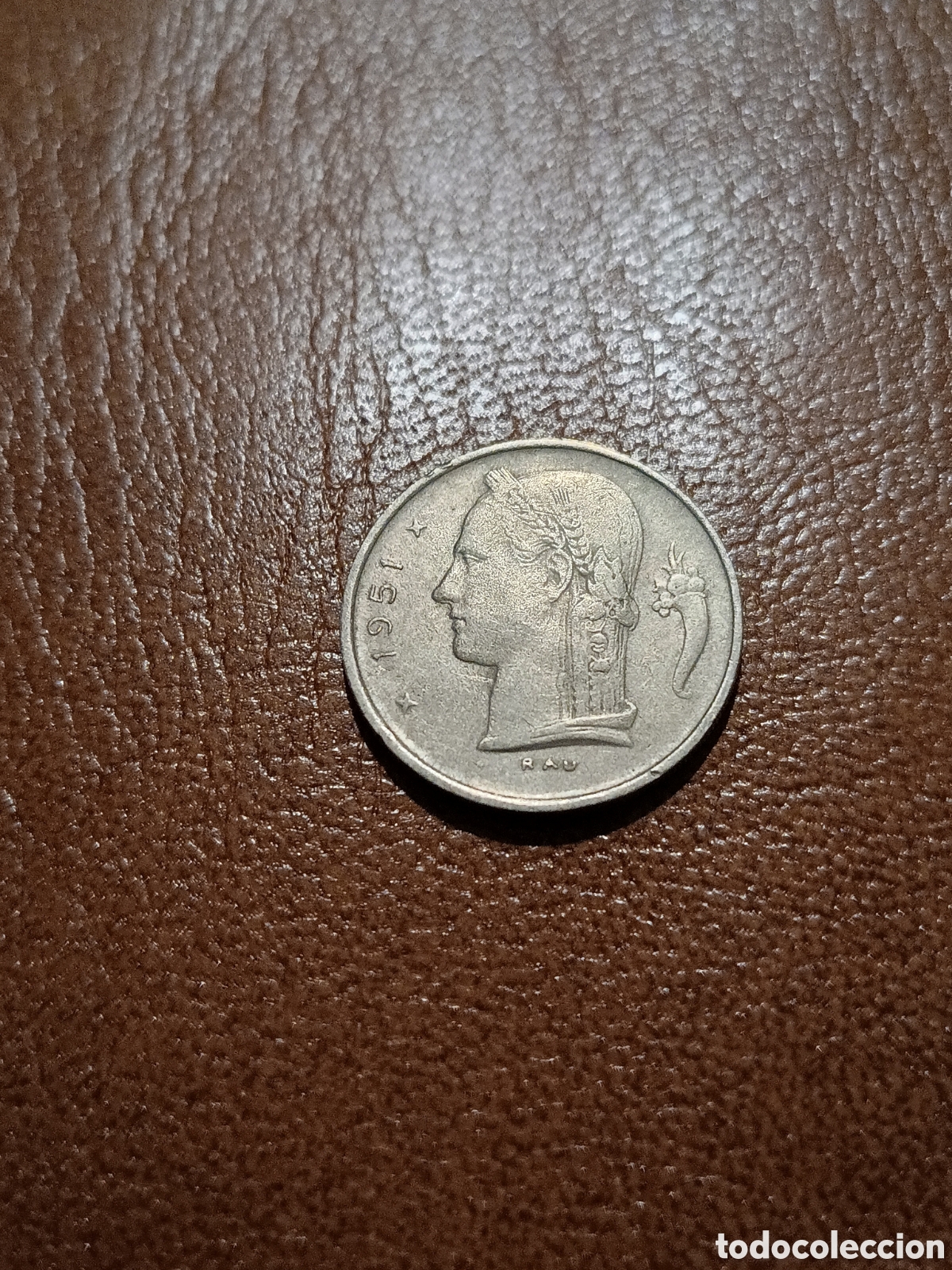 Monedas antiguas de Europa: 1 FRANCO 1951 - B&Eacute;LGICA