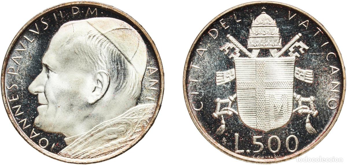Monedas antiguas de Europa: Vatican City City State 1979 IPZS 500 Lire - Ioannes Pavlvs II Silver (.835) Rome Mint (170000) 11g