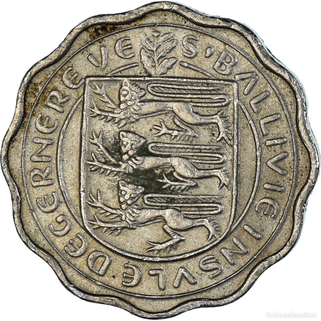 Monedas antiguas de Europa: [#1499089] Moneda, Guernsey, 3 Pence, 1959