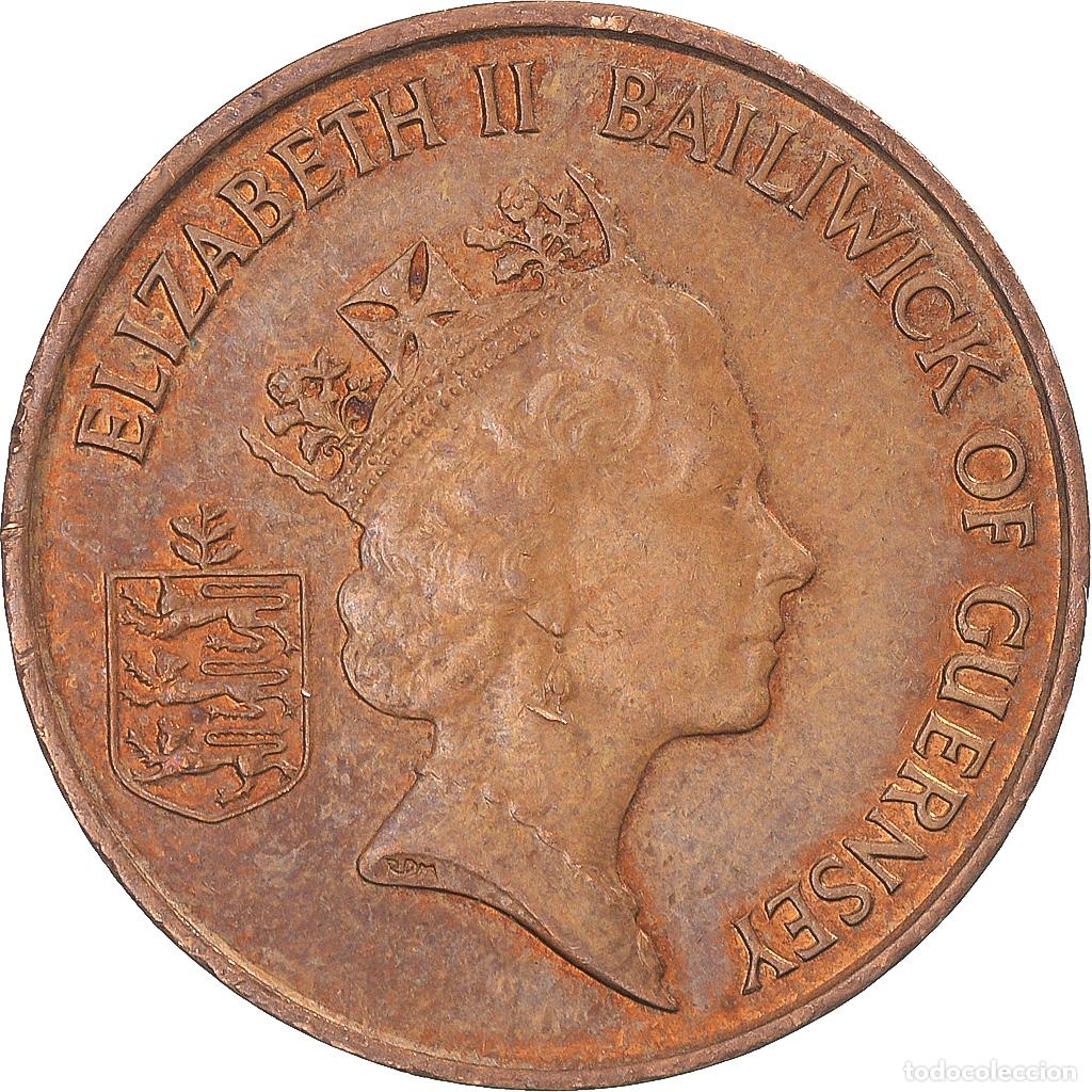 Monedas antiguas de Europa: [#1345698] Moneda, Guernsey, 2 Pence, 1989