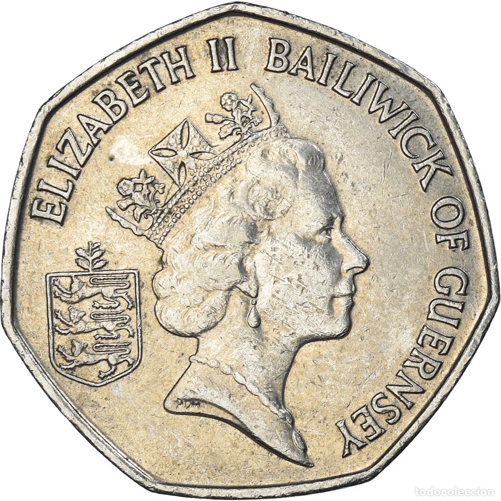Monedas antiguas de Europa: [#1314012] Moneda, Guernsey, 50 Pence, 1997