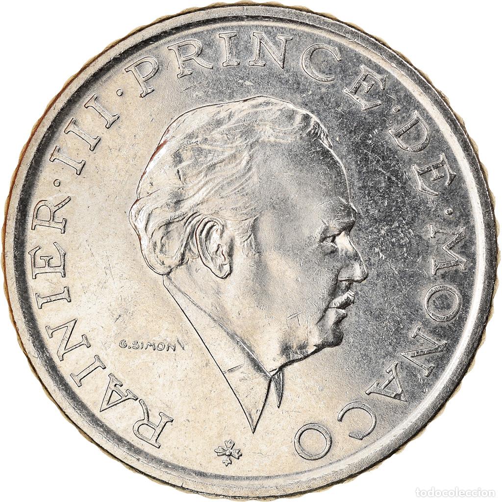 Monedas antiguas de Europa: [#823422] Moneda, M&oacute;naco, Rainier III, 2 Francs, 1982, MBC, N&iacute;quel, KM:157, Gadoury:MC