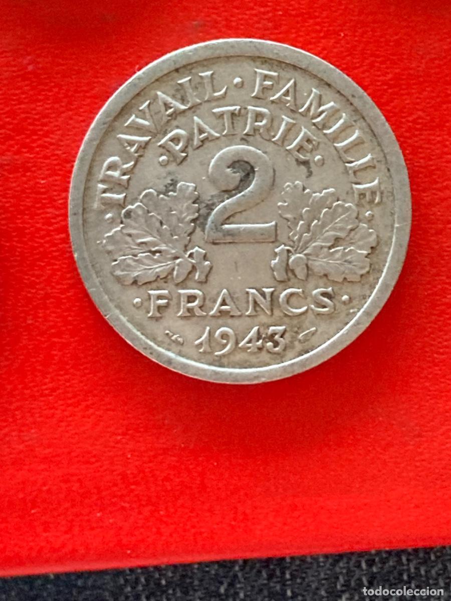 Monedas antiguas de Europa: M&uuml;nze M&uuml;nzen Umlaufm&uuml;nze Frankreich 2 Francs 1943 ohne M&uuml;nzzeichen