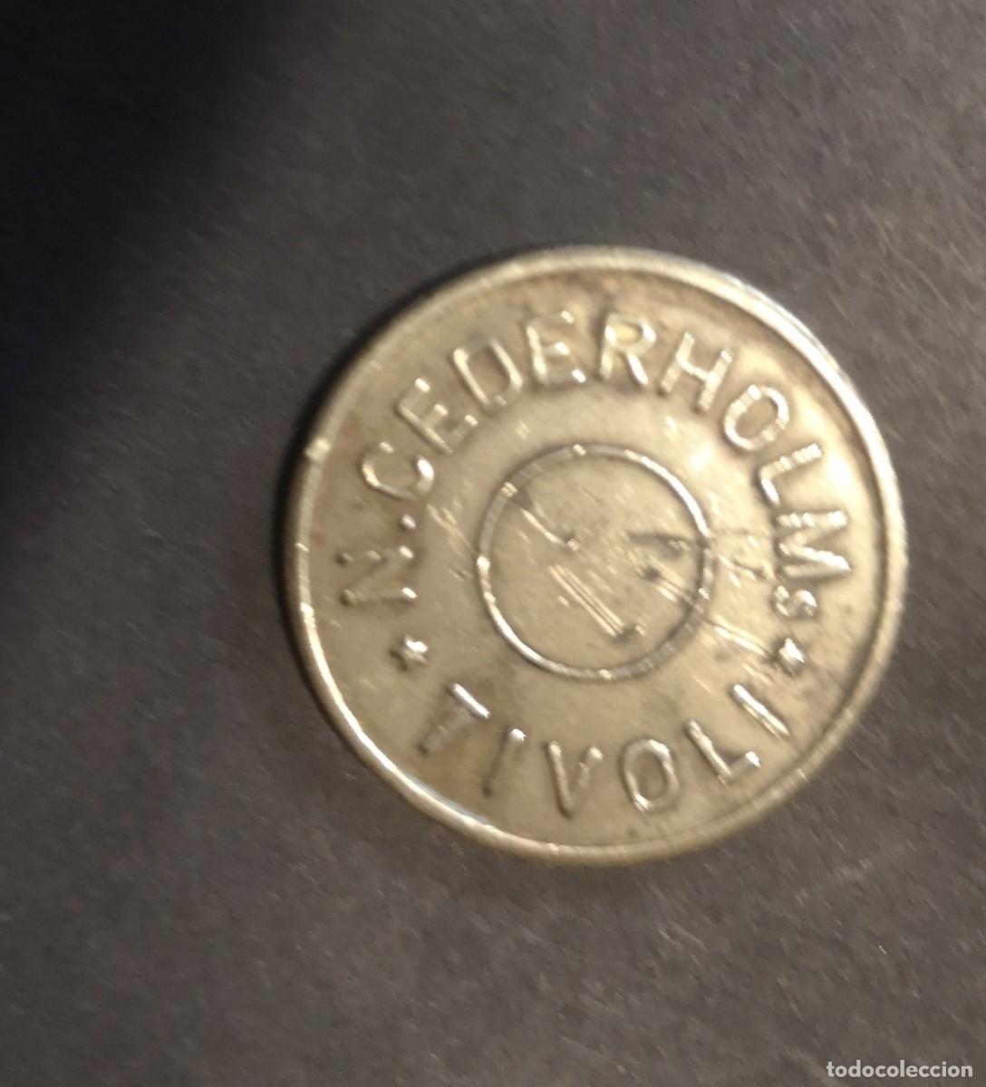 Moedas antigas da Europa: MONEDA/ TOKEN DE DINAMARCA TIVOLI DE CEDERHOLM
