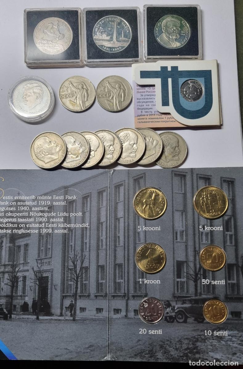 Monedas antiguas de Europa: 20 MONEDAS RUSIA, UCRANIA, ESTONIA.