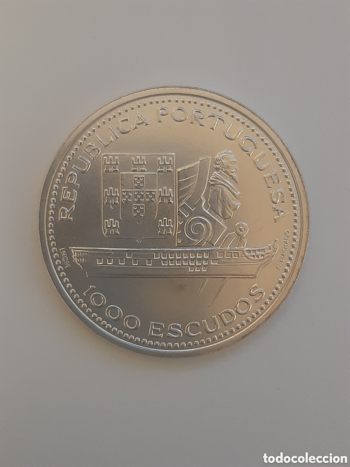 Monedas antiguas de Europa: PORTUGAL REPUBLICA 1000 ESCUDOS 1996 PLATA