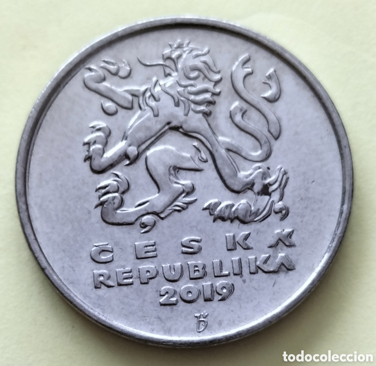 Monedas antiguas de Europa: Moneda 5 Coronas 2019 Republica Checa.